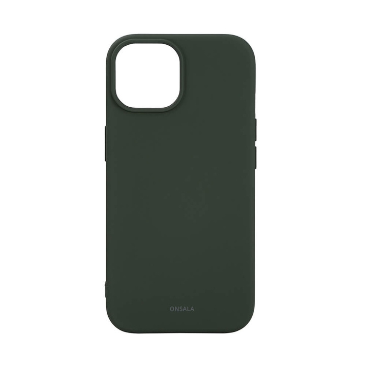 Onsala Mobilskal Silikon MagSeries Olive Green - iPhone15 i gruppen SMARTPHONE & SURFPLATTOR / Mobilskydd / Apple / iPhone 15 hos TP E-commerce Nordic AB (C38348)