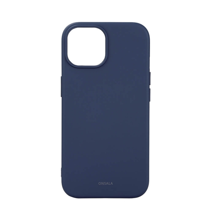 Onsala Mobilskal Silikon MagSeries Dark Blue - iPhone 15 i gruppen SMARTPHONE & SURFPLATTOR / Mobilskydd / Apple / iPhone 15 hos TP E-commerce Nordic AB (C38349)