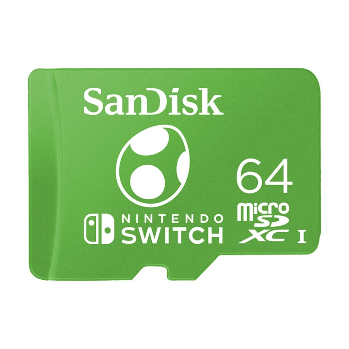 SanDisk MicroSDXC Nintendo Switch 64GB UHS-I Yosi i gruppen HEMELEKTRONIK / Lagringsmedia / Minneskort / Micro SD/HC/XC hos TP E-commerce Nordic AB (C38410)