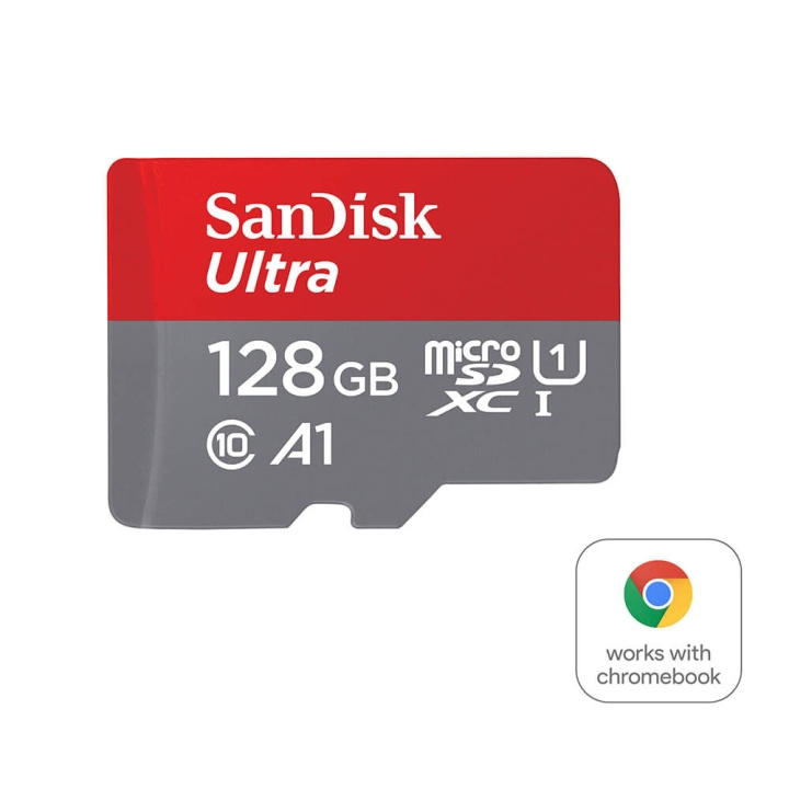 SanDisk Ultra microSDXC 128GB Chromebooks 140MB/s UHS-I Adap i gruppen HEMELEKTRONIK / Lagringsmedia / Minneskort / Micro SD/HC/XC hos TP E-commerce Nordic AB (C38417)