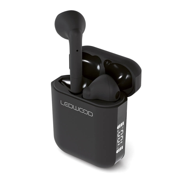 LEDWOOD Hörlur Apollo TWS True Wireless In-Ear Svart Mic i gruppen HEMELEKTRONIK / Ljud & Bild / Hörlurar & Tillbehör / Hörlurar hos TP E-commerce Nordic AB (C38422)