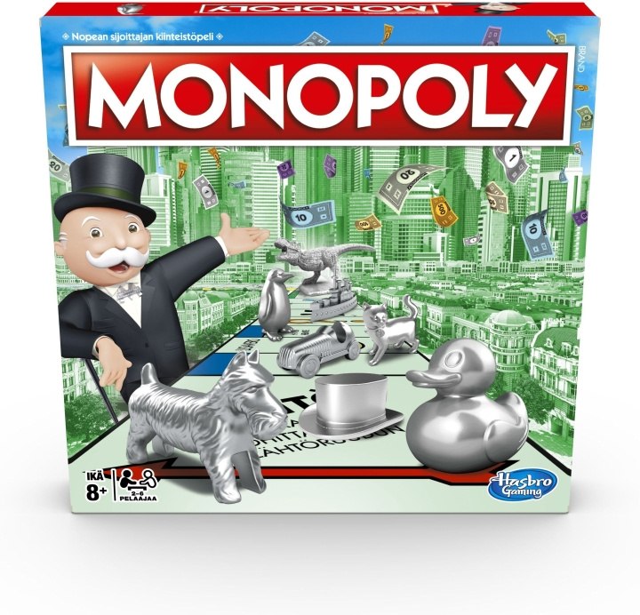 Hasbro Monopol Classic brädspel FI i gruppen LEKSAKER, BARN- & BABYPRODUKTER / Spel / Sällskapsspel hos TP E-commerce Nordic AB (C38454)