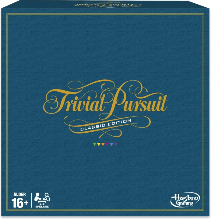 Hasbro Trivial Pursuit-spel, Classic Edition SE i gruppen LEKSAKER, BARN- & BABYPRODUKTER / Leksaker / Sällskapsspel / Familjespel hos TP E-commerce Nordic AB (C38471)