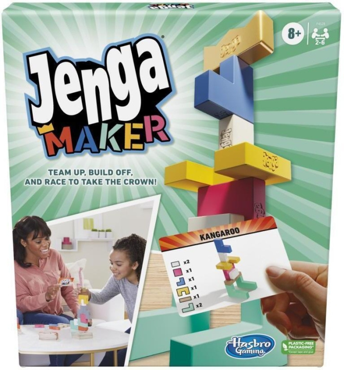 Hasbro Jenga Maker-spel, FI i gruppen LEKSAKER, BARN- & BABYPRODUKTER / Leksaker / Sällskapsspel / Familjespel hos TP E-commerce Nordic AB (C38489)