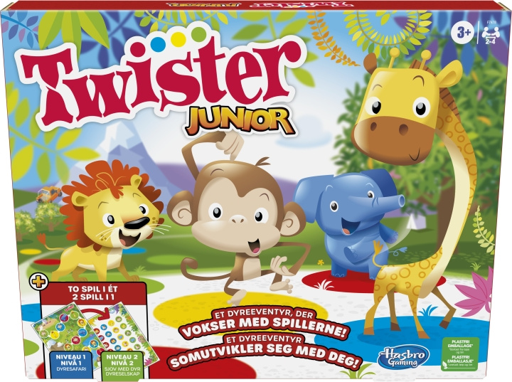 Hasbro Twister Junior spel SE/FI i gruppen LEKSAKER, BARN- & BABYPRODUKTER / Leksaker / Sällskapsspel / Familjespel hos TP E-commerce Nordic AB (C38497)
