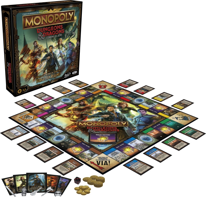 Hasbro Gaming Monopoly Dungeons and Dragons brädspel, EN i gruppen LEKSAKER, BARN- & BABYPRODUKTER / Leksaker / Sällskapsspel / Familjespel hos TP E-commerce Nordic AB (C38502)