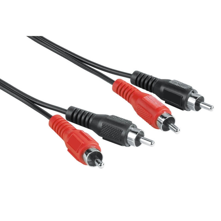 Hama EXXTER Kabel 2xRCA-2xRCA 2,5 m 2xHane-2xHane i gruppen HEMELEKTRONIK / Kablar & Adaptrar / RCA-kablar & adaptrar / Kablar hos TP E-commerce Nordic AB (C38509)