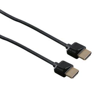 HAMA Kabel HDMI Ethernet Flexislim Svart 1.5m