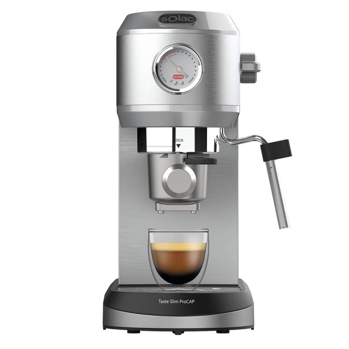 Solac Espressomaskin Taste Slim Pro Cap i gruppen HEM, HUSHÅLL & TRÄDGÅRD / Hushållsmaskiner / Kaffemaskiner & Tillbehör / Espressomaskiner hos TP E-commerce Nordic AB (C38764)