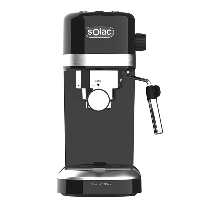 SOLAC Espresso Maker Taste Slim Black i gruppen HEM, HUSHÅLL & TRÄDGÅRD / Hushållsmaskiner / Kaffemaskiner & Tillbehör / Espressomaskiner hos TP E-commerce Nordic AB (C38765)