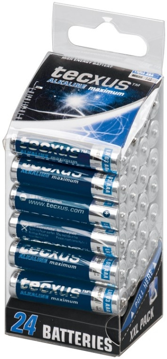 tecxus LR03/AAA (Micro) batteri, 24 st. XXL-box alkaliskt manganbatteri, 1,5 V i gruppen HEMELEKTRONIK / Batterier & Laddare / Batterier / AAA hos TP E-commerce Nordic AB (C38853)