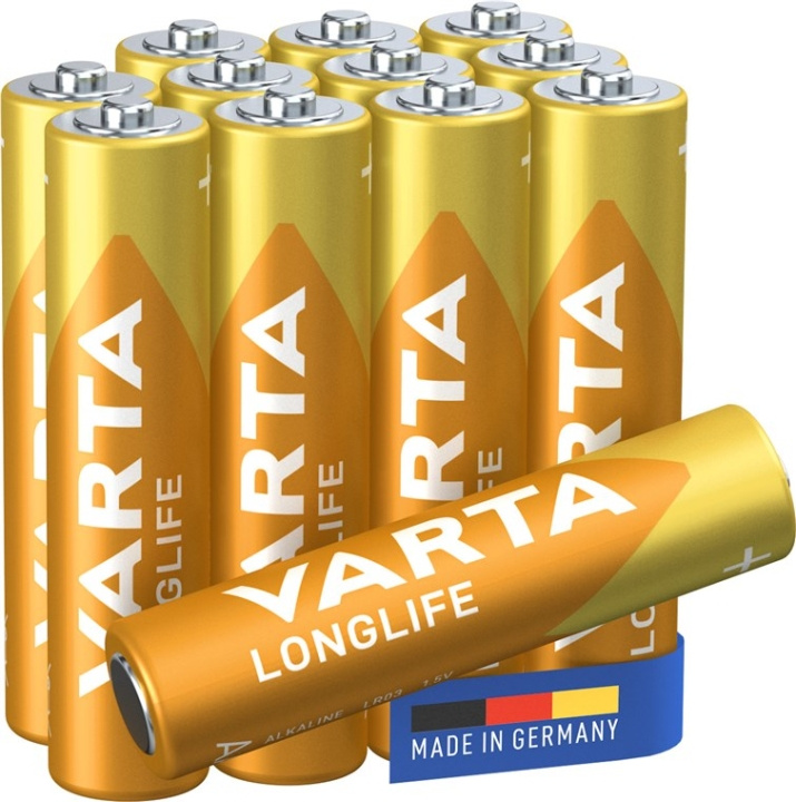 Varta LR03/AAA (Micro) (4103) batteri, 12 st. box alkaliskt manganbatteri, 1,5 V i gruppen HEMELEKTRONIK / Batterier & Laddare / Batterier / AAA hos TP E-commerce Nordic AB (C38866)