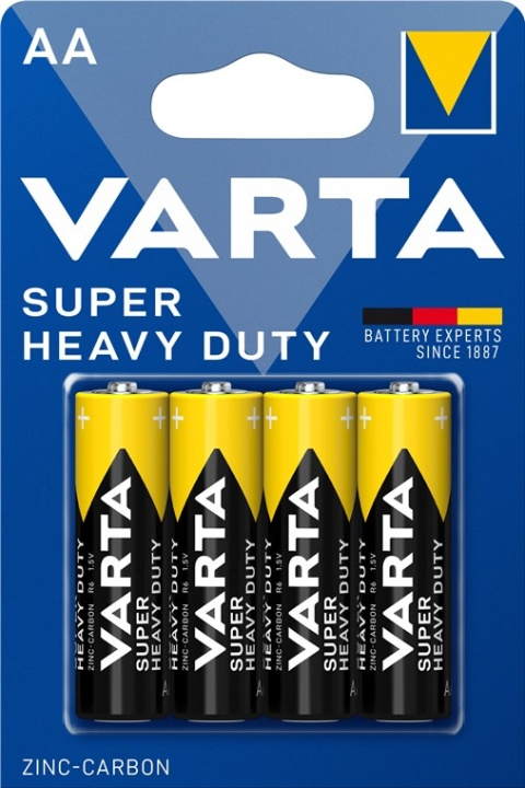 Varta R6/AA (Mignon) (2006) batteri, 4 st. blister Zink- kol batteri, 1,5 V i gruppen HEMELEKTRONIK / Batterier & Laddare / Batterier / AA hos TP E-commerce Nordic AB (C38878)