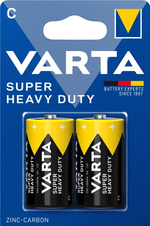 Varta R14/C (Baby) (2014) batteri, 2 st. blister Zink- kol batteri, 1,5 V i gruppen HEMELEKTRONIK / Batterier & Laddare / Batterier / Övriga hos TP E-commerce Nordic AB (C38879)