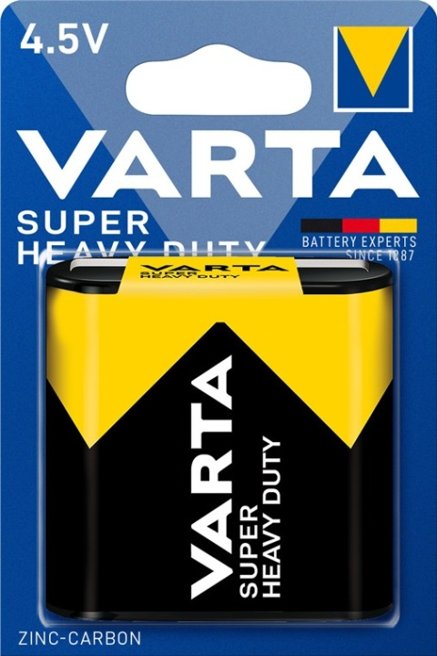 Varta 3R12/Flat (2012) batteri, 1 st. blister Zink- kol batteri, 4,5 V i gruppen HEMELEKTRONIK / Batterier & Laddare / Batterier / Övriga hos TP E-commerce Nordic AB (C38882)