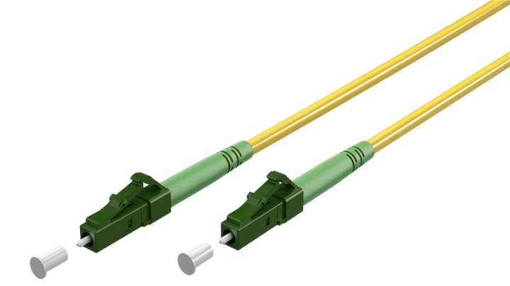 Goobay Fiberoptisk kabel (FTTH), Singlemode (OS2) Yellow, gul (Simplex), 1 m plugg LC-APC (8°) > plugg LC-APC (8°), halogenfri kabelhölje (LSZH) i gruppen DATORER & KRINGUTRUSTNING / Datorkablar / Nätverkskablar / Fiberkablage hos TP E-commerce Nordic AB (C39103)