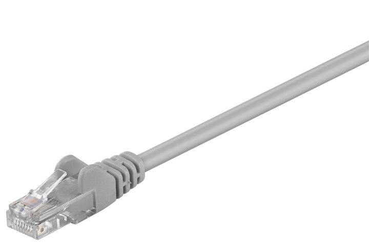 Goobay Patchkabel CAT 5e, U/UTP, grå, 5 m kopparklädd aluminiumtråd (CCA) i gruppen DATORER & KRINGUTRUSTNING / Datorkablar / Nätverkskablar / Cat5e hos TP E-commerce Nordic AB (C39289)
