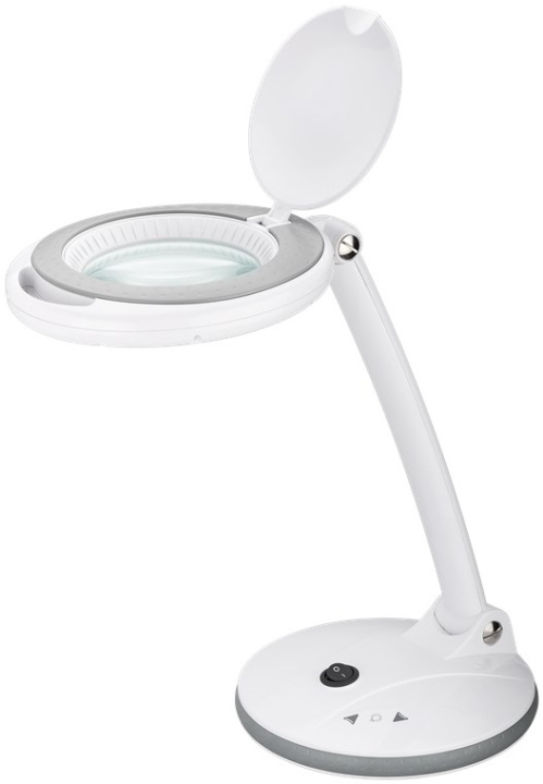 Goobay LED-förstoringslampa med stativ, 6 W, vit 80-450 lm, dimbar, 100 mm glaslins, 1,75x förstoring, 3 dioptrier i gruppen HEM, HUSHÅLL & TRÄDGÅRD / Verktyg / Övriga Verktyg & Tillbehör hos TP E-commerce Nordic AB (C40170)