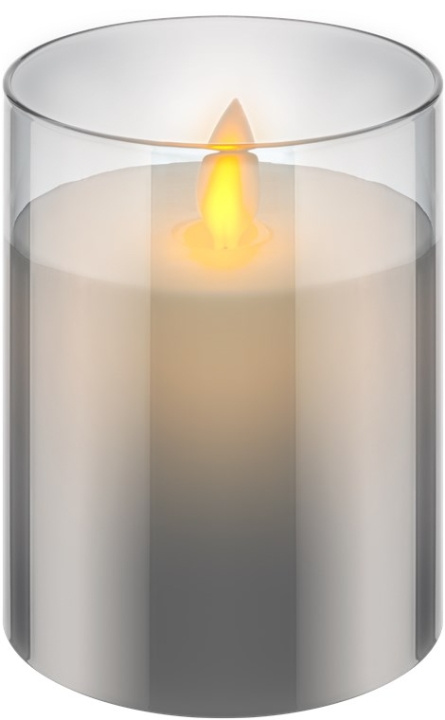 Goobay LED äkta vaxljus i glas, 7,5 x 10 cm vacker och säker ljuslösning för många områden som hem och loggia, kontor eller skolor i gruppen HEMELEKTRONIK / Belysning / Övrig belysning hos TP E-commerce Nordic AB (C40174)