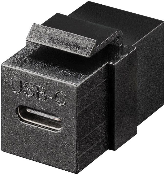 Goobay Keystone-modul USB-C™-kontakt, USB 3.2 Gen 2 (10 Gbit/s), svart USB-C™-uttag > USB-C™-uttag i gruppen DATORER & KRINGUTRUSTNING / Datorkablar / Nätverkskablar / Adaptrar & Skarvdon hos TP E-commerce Nordic AB (C40181)