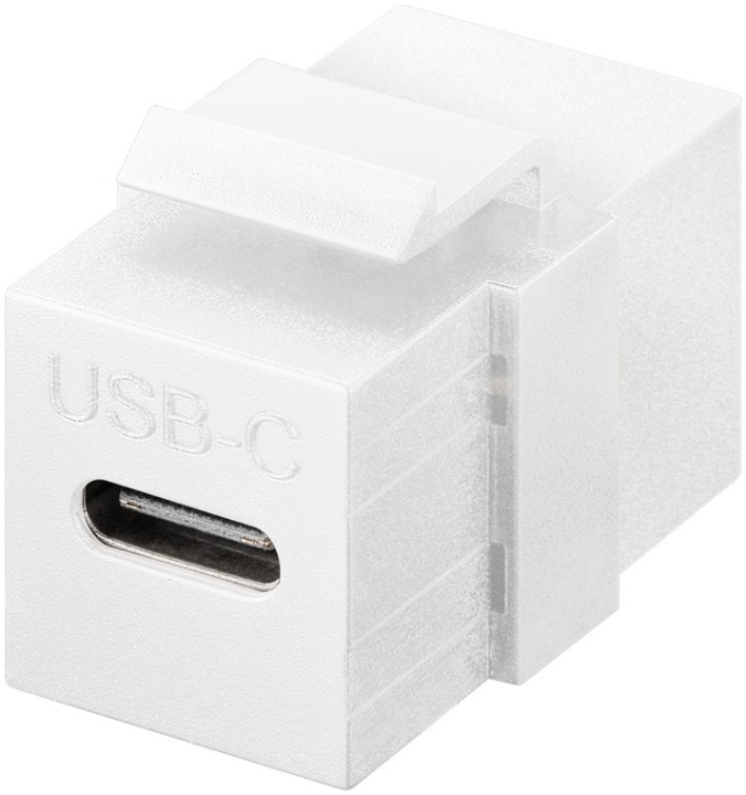 Goobay Keystone-modul USB-C™-kontakt, USB 3.2 Gen 2 (10 Gbit/s), vit USB-C™-uttag > USB-C™-uttag i gruppen DATORER & KRINGUTRUSTNING / Datorkablar / Nätverkskablar / Adaptrar & Skarvdon hos TP E-commerce Nordic AB (C40182)
