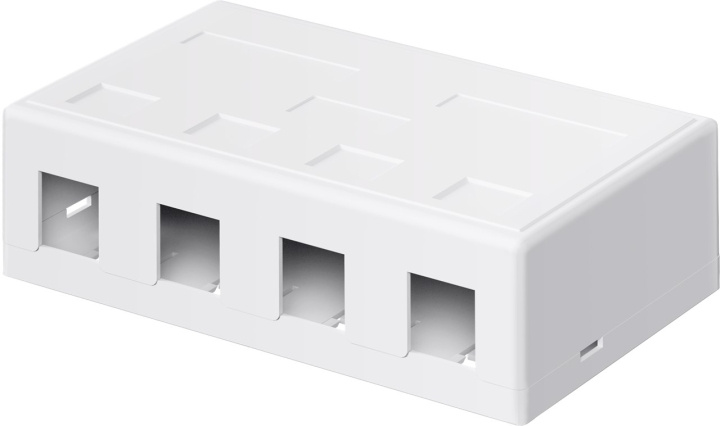 Goobay Keystone tom kåpa, 4-port med enkel snap-in-montering i gruppen DATORER & KRINGUTRUSTNING / Datorkablar / Nätverkskablar / Adaptrar & Skarvdon hos TP E-commerce Nordic AB (C40283)