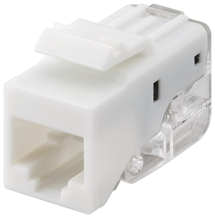 Goobay Keystone-modul RJ45 CAT 5e, UTP, 100 MHz 18,11 mm bred, RJ45-kontakt (8P8C), snap-in-system i gruppen DATORER & KRINGUTRUSTNING / Datorkablar / Nätverkskablar / Adaptrar & Skarvdon hos TP E-commerce Nordic AB (C40351)