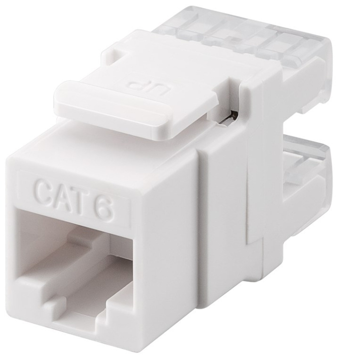 Goobay Keystone-modul RJ45 CAT 6, UTP, 250 MHz 16,7 mm bred, RJ45-kontakt (8P8C). i gruppen DATORER & KRINGUTRUSTNING / Datorkablar / Nätverkskablar / Adaptrar & Skarvdon hos TP E-commerce Nordic AB (C40352)