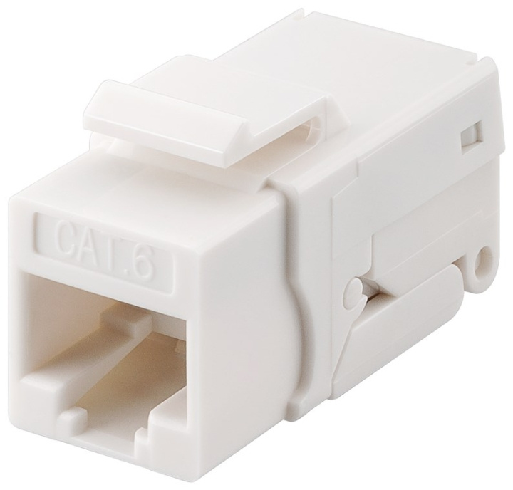 Goobay Keystone-modul RJ45 CAT 6, UTP, 250 MHz 16,2 mm bred, klämlist för IDC-montering (verktygsfri), snap-in-system i gruppen DATORER & KRINGUTRUSTNING / Datorkablar / Nätverkskablar / Adaptrar & Skarvdon hos TP E-commerce Nordic AB (C40353)