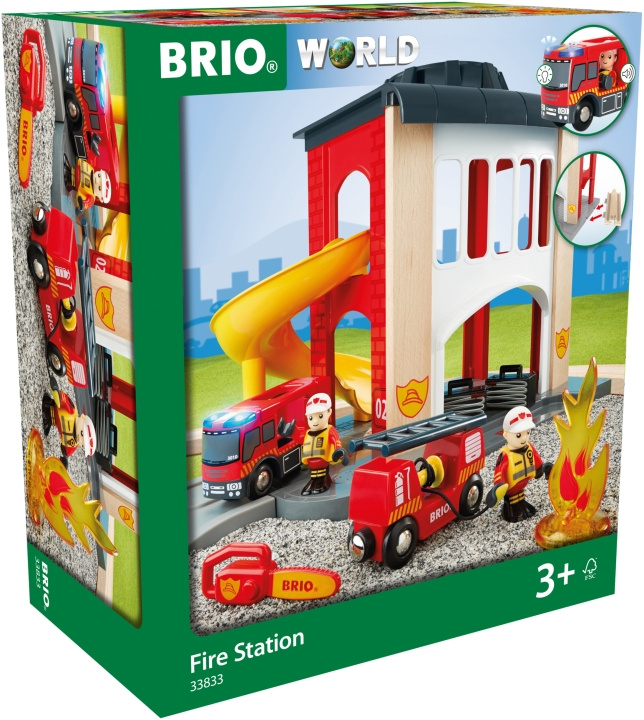 BRIO World 33833 - Brandstation i gruppen LEKSAKER, BARN- & BABYPRODUKTER / Leksaker / Byggleksaker / Brio tågbanor hos TP E-commerce Nordic AB (C40401)