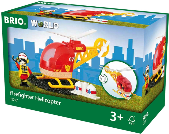 BRIO World 33797 - Räddningshelikopter | LEKSAKER, BARN- & BABYPRODUKTER - Leksaker - Byggleksaker - Brio tågbanor | GameStuff