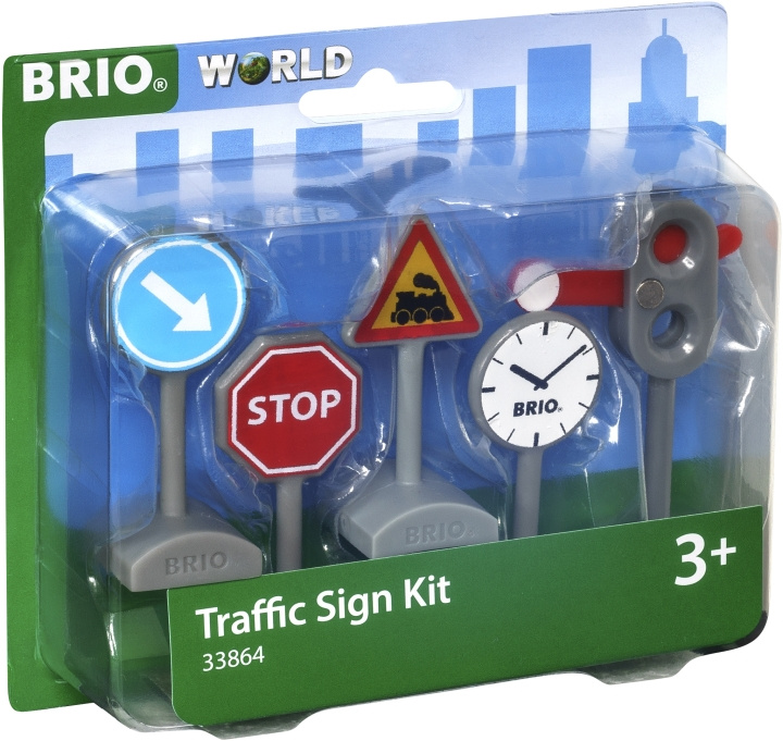 BRIO World 33864 - Set med trafikskyltar 5 st i gruppen LEKSAKER, BARN- & BABYPRODUKTER / Leksaker / Byggleksaker / Brio tågbanor hos TP E-commerce Nordic AB (C40405)