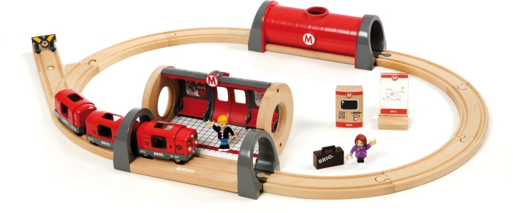 BRIO World 33513 - Tunnelbaneset i gruppen LEKSAKER, BARN- & BABYPRODUKTER / Leksaker / Byggleksaker / Brio tågbanor hos TP E-commerce Nordic AB (C40426)