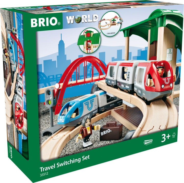 BRIO Railway 33512 Passagerartågset med växlar i gruppen LEKSAKER, BARN- & BABYPRODUKTER / Leksaker / Byggleksaker / Brio tågbanor hos TP E-commerce Nordic AB (C40430)