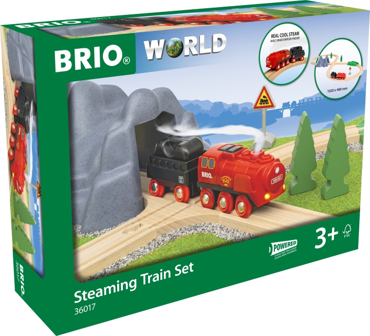 BRIO Railway 36017 Ångande tågset i gruppen LEKSAKER, BARN- & BABYPRODUKTER / Leksaker / Byggleksaker / Brio tågbanor hos TP E-commerce Nordic AB (C40431)