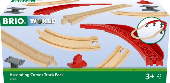 BRIO World 33995 Uppåtgående kurvor spårset | LEKSAKER, BARN- & BABYPRODUKTER - Leksaker - Byggleksaker - Brio tågbanor | GameStuff