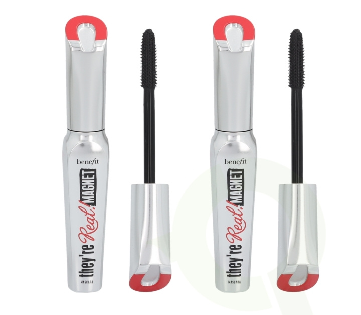 Benefit They\'re Real! Magnet Mascara Duo Set 18 gr 2x9gr - #1 Supercharged Black i gruppen SKÖNHET & HÄLSA / Makeup / Ögon & Ögonbryn / Mascara hos TP E-commerce Nordic AB (C40520)