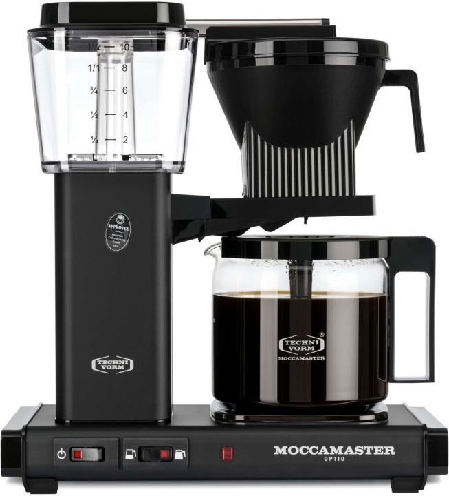 Moccamaster Optio -kaffebryggare, mattsvart i gruppen HEM, HUSHÅLL & TRÄDGÅRD / Hushållsmaskiner / Kaffemaskiner & Tillbehör / Kaffebryggare hos TP E-commerce Nordic AB (C40903)