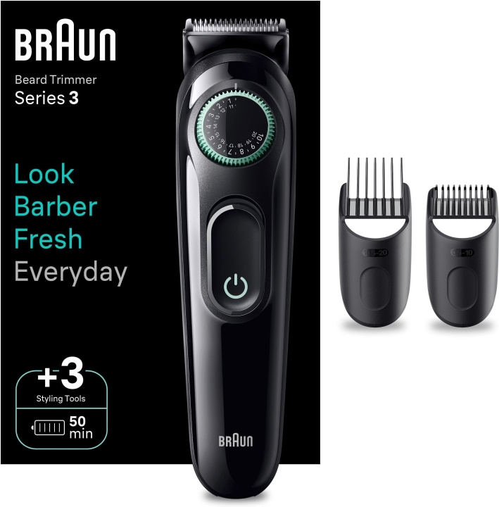 Braun Series 3 BT3411 - skäggtrimmer i gruppen SKÖNHET & HÄLSA / Hår & Styling / Rakning & Trimning / Skäggtrimmers & Tillbehör hos TP E-commerce Nordic AB (C40950)