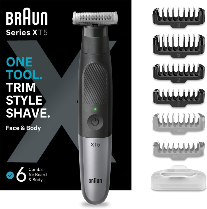 Braun Series X XT5200 -skäggtrimmer i gruppen SKÖNHET & HÄLSA / Hår & Styling / Rakning & Trimning / Skäggtrimmers & Tillbehör hos TP E-commerce Nordic AB (C40957)