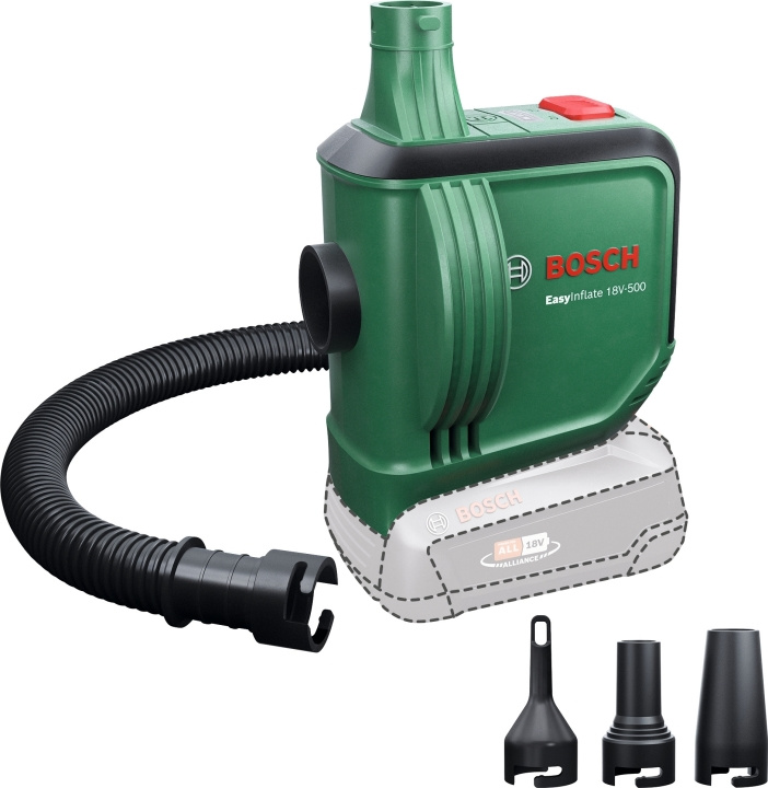 Bosch EasyInflate 18V-500 Solo batteridriven pump i gruppen HEM, HUSHÅLL & TRÄDGÅRD / Verktyg / Övriga Elverktyg hos TP E-commerce Nordic AB (C40965)