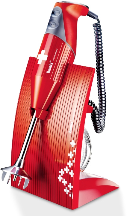 Bamix SwissLine M200 stavmixer, röd i gruppen HEM, HUSHÅLL & TRÄDGÅRD / Hushållsmaskiner / Matberedare & Köksassistenter / Stavmixrar hos TP E-commerce Nordic AB (C41022)