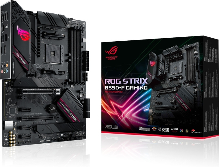 Asus ROG STRIX B550-F GAMING AM4 ATX-moderkort i gruppen DATORER & KRINGUTRUSTNING / Datorkomponenter / Moderkort hos TP E-commerce Nordic AB (C41028)