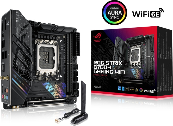 Asus ROG STRIX B760-I GAMING WIFI Mini-ITX moderkort i gruppen DATORER & KRINGUTRUSTNING / Datorkomponenter / Moderkort hos TP E-commerce Nordic AB (C41107)