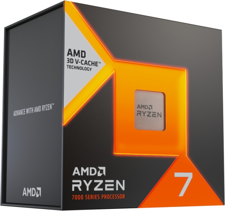 AMD Ryzen 7 7800X3D-processor för AM5-sockel i gruppen DATORER & KRINGUTRUSTNING / Datorkomponenter / Processorer hos TP E-commerce Nordic AB (C41108)