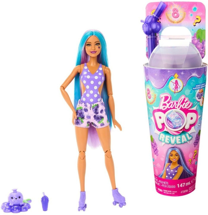 Barbie Pop Reveal Grape Fizz - modefigur i gruppen LEKSAKER, BARN- & BABYPRODUKTER / Leksaker / Dockor & Tillbehör hos TP E-commerce Nordic AB (C41120)