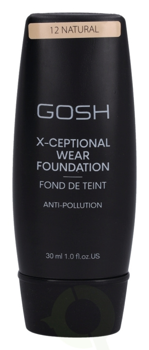 Gosh X-Ceptional Wear Foundation Long Lasting Makeup 30 ml #12 Natural i gruppen SKÖNHET & HÄLSA / Makeup / Basmakeup / Foundation hos TP E-commerce Nordic AB (C41479)