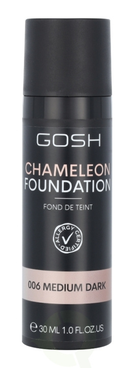 Gosh Chameleon Foundation 30 ml 006 Medium Dark i gruppen SKÖNHET & HÄLSA / Makeup / Basmakeup / Foundation hos TP E-commerce Nordic AB (C41495)