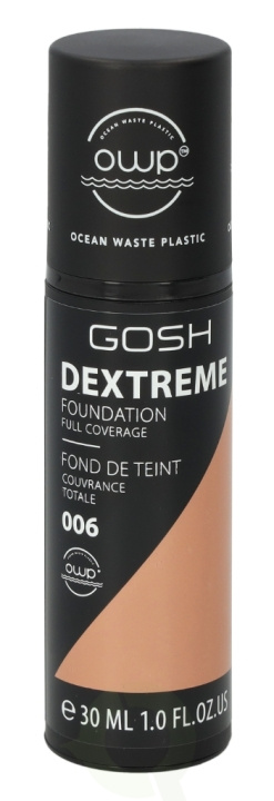 Gosh Dextreme Full Coverage Foundation 30 ml 006 Honey i gruppen SKÖNHET & HÄLSA / Makeup / Basmakeup / Foundation hos TP E-commerce Nordic AB (C41499)