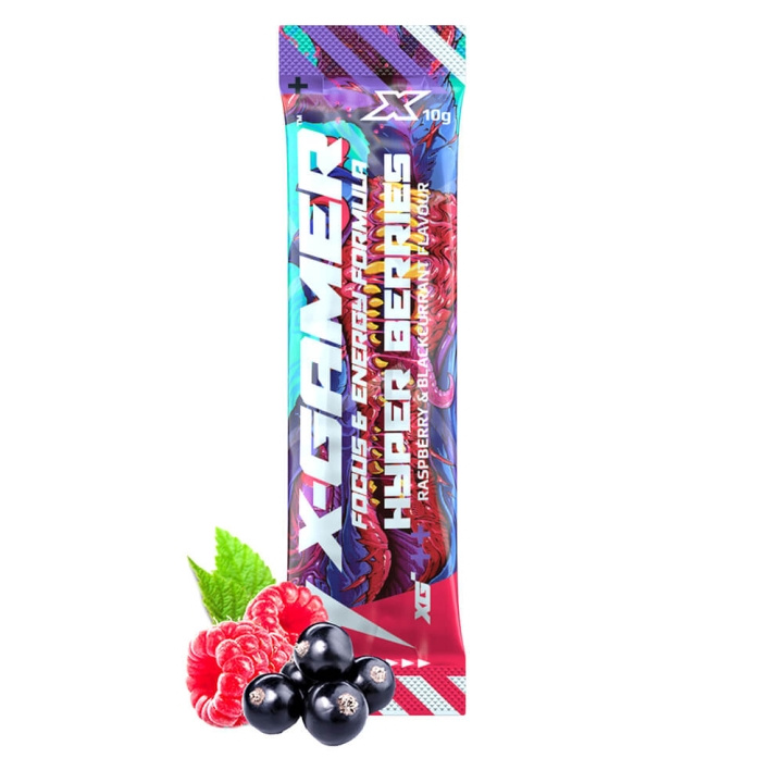 X-GAMER X-Shotz Hyper Berries 10g i gruppen DATORER & KRINGUTRUSTNING / Gaming / Energidryck för Gamers hos TP E-commerce Nordic AB (C41992)